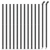 Vidaxl Mesh Mesh Fet con Flens 1x25 m de color antracita