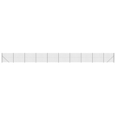 FET de malla de alambre Vidaxl con brida 1.6x25 m antracita