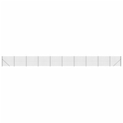 FET de malla de alambre Vidaxl con brida 1.8x25 m antracita