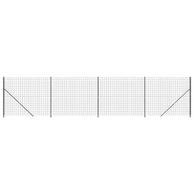Vidaxl draadgaashek met flens 2x10 m antracietkleurig