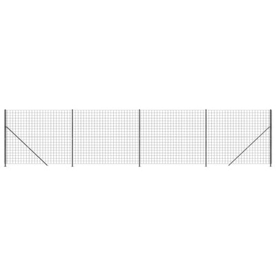 FET de malla de alambre Vidaxl con brida de 2.2x10 m de antracita