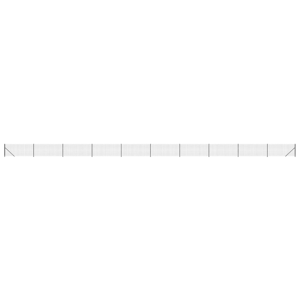 Vidaxl Mesh Mesh Fet con Flens 1x25 m de color antracita