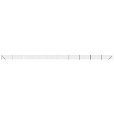 Vidaxl Mesh Mesh Fet con Flens 1x25 m de color antracita