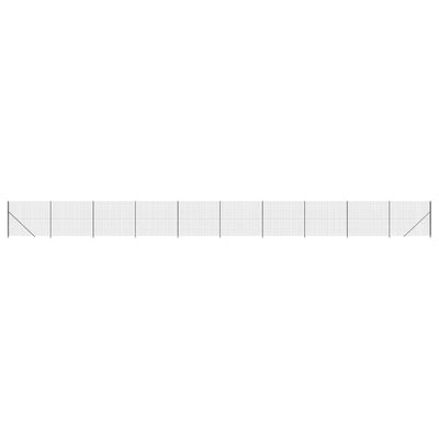 Cerca de malla de alambre de Vidaxl con brida de 1.4x25 m de color antracita