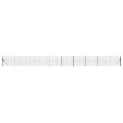 FET de malla de alambre Vidaxl con brida 1.8x25 m antracita