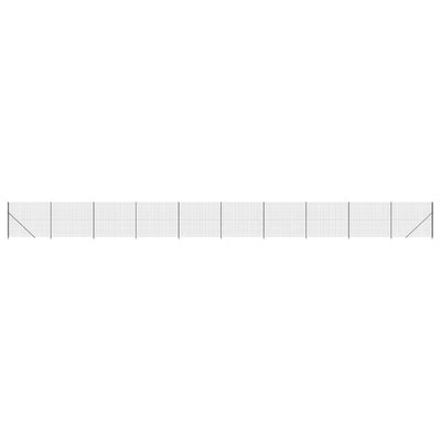 FET de malla de alambre Vidaxl con brida 2.2x25 m antracita