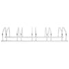 Vidaxl Rack para bicicletas para 5 bicicletas de acero galvanizado