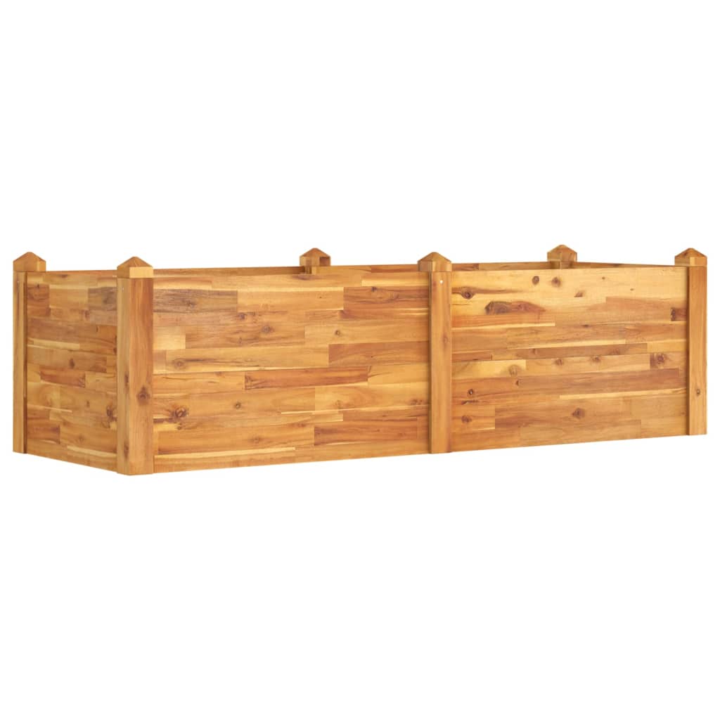 Vidaxl Planning Box elevada 160x60x44 cm de madera de acacia sólida