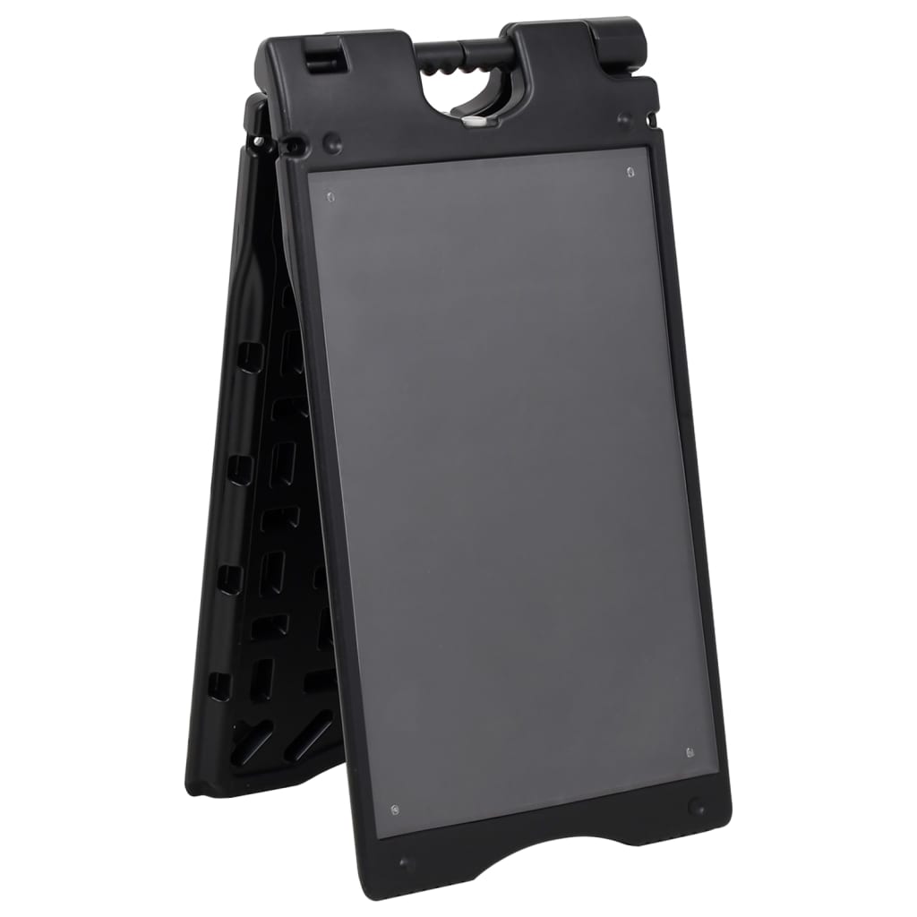 Vidaxl SandwichBord 45x7x84.5 cm HDPE nero