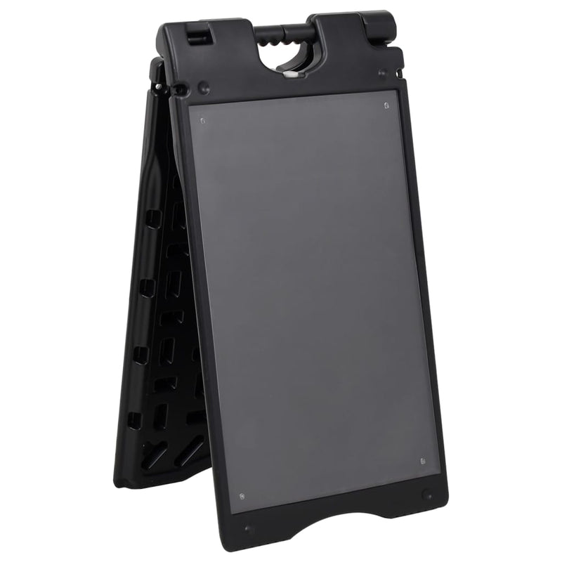 Vidaxl SandwichBord 45x7x84.5 cm HDPE nero