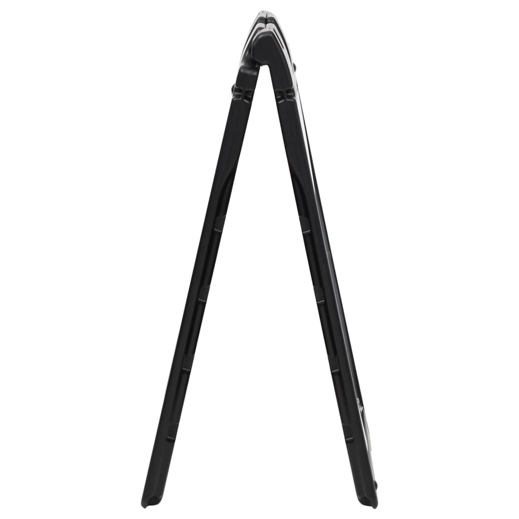 Vidaxl SandwichBord 45x7x84.5 cm HDPE nero