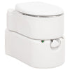 Vidaxl campingtoilet geïntegreerd 24+17 l hdpe en staal wit