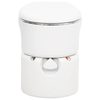 Inodoro camping vidaxl integrado 24+17 l HDPE y acero blanco