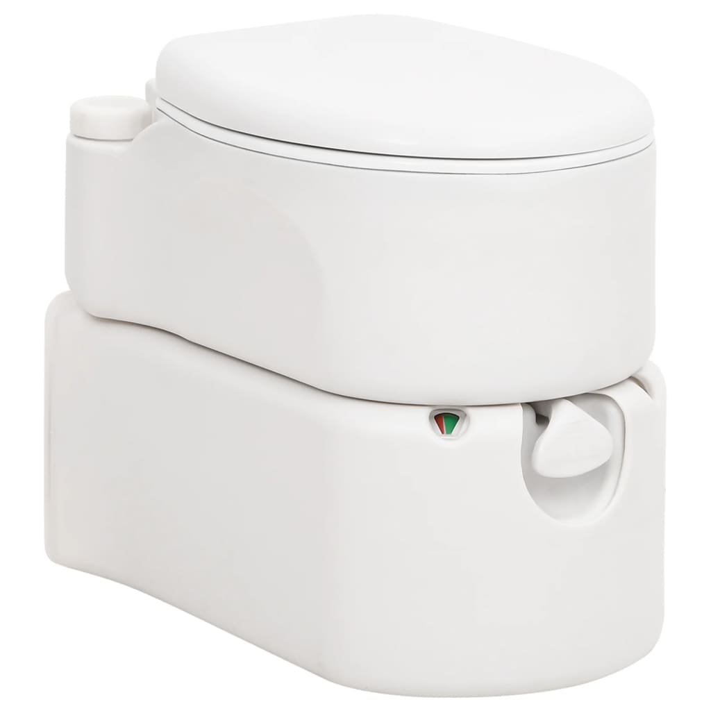 Inodoro de camping VidaXL integrado 24+17 l HDPE esmaltado