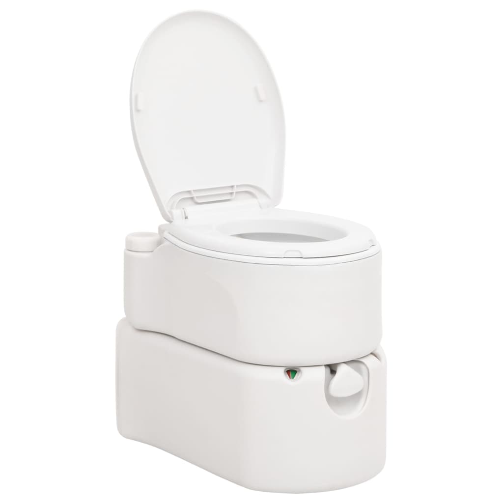 Inodoro de camping VidaXL integrado 24+17 l HDPE esmaltado