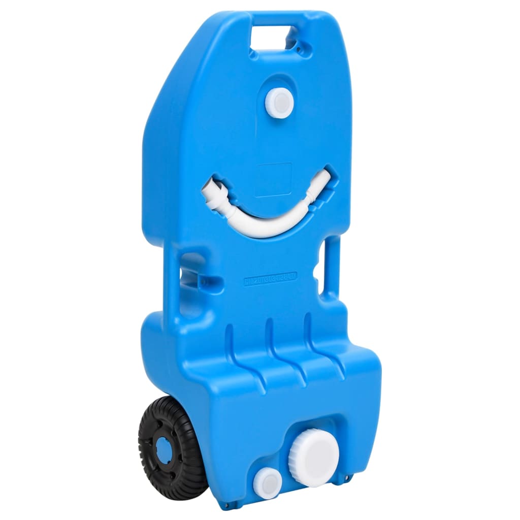 Vidaxl Serbatoio Acqua con Ruote 25 L Blu