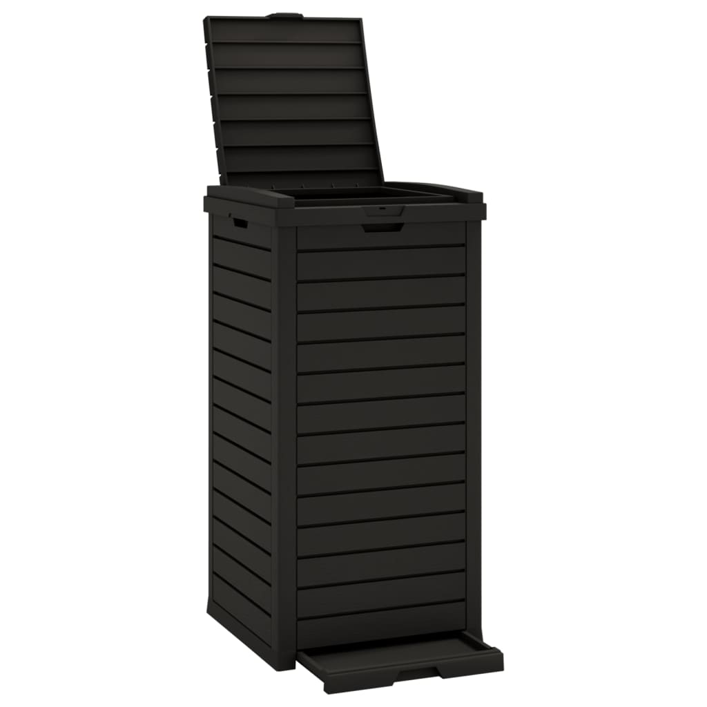 Vidaxl Garbage lattina per 41x41x86 cm Polypropene Black