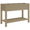 Plantador Vidaxl elevado 110x45x79 cm Polipropeno marrón claro