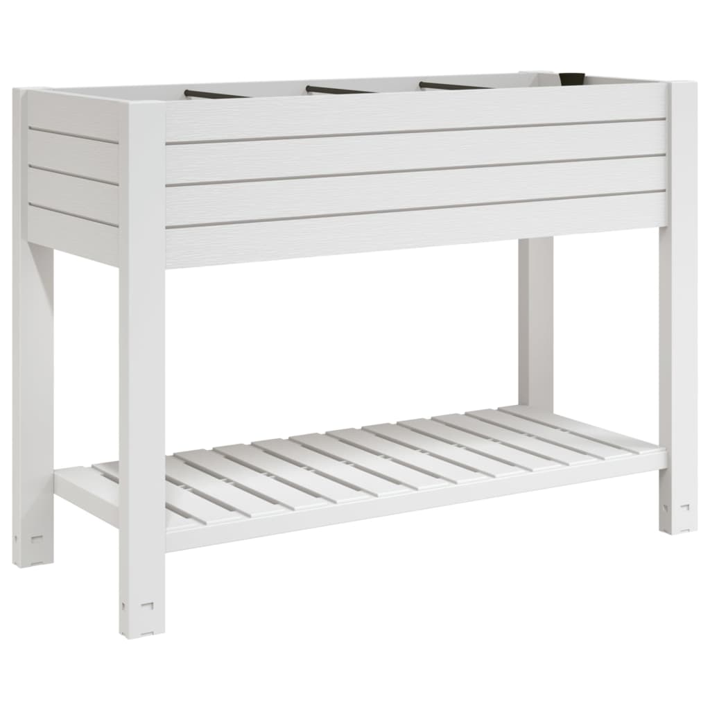 Vidaxl fioriera raccolta 110x45x79 cm Polypropene White