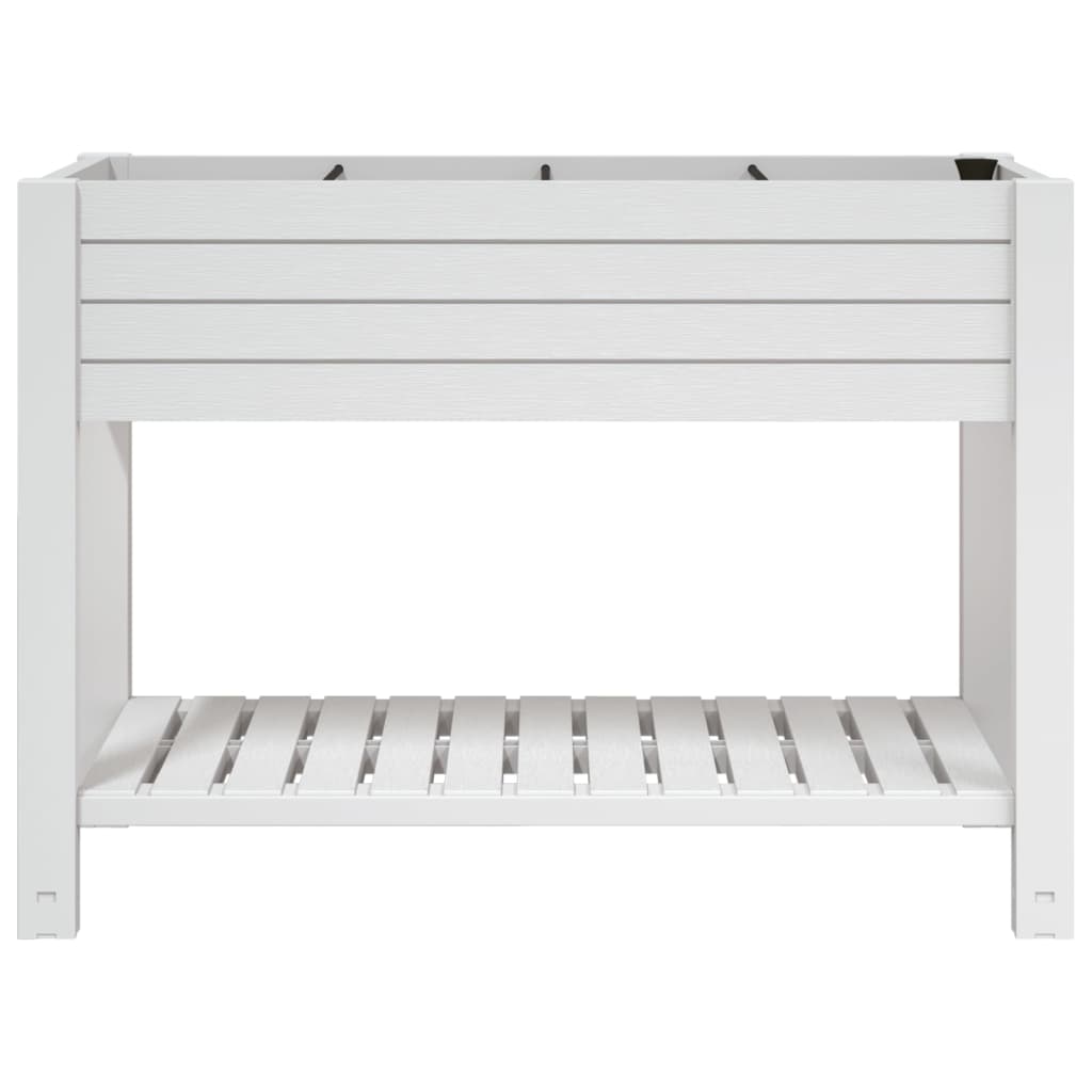 Vidaxl fioriera raccolta 110x45x79 cm Polypropene White