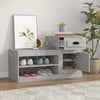 Gabinete de zapatos Vidaxl 100x42x60 cm Precio de concreto de madera editado