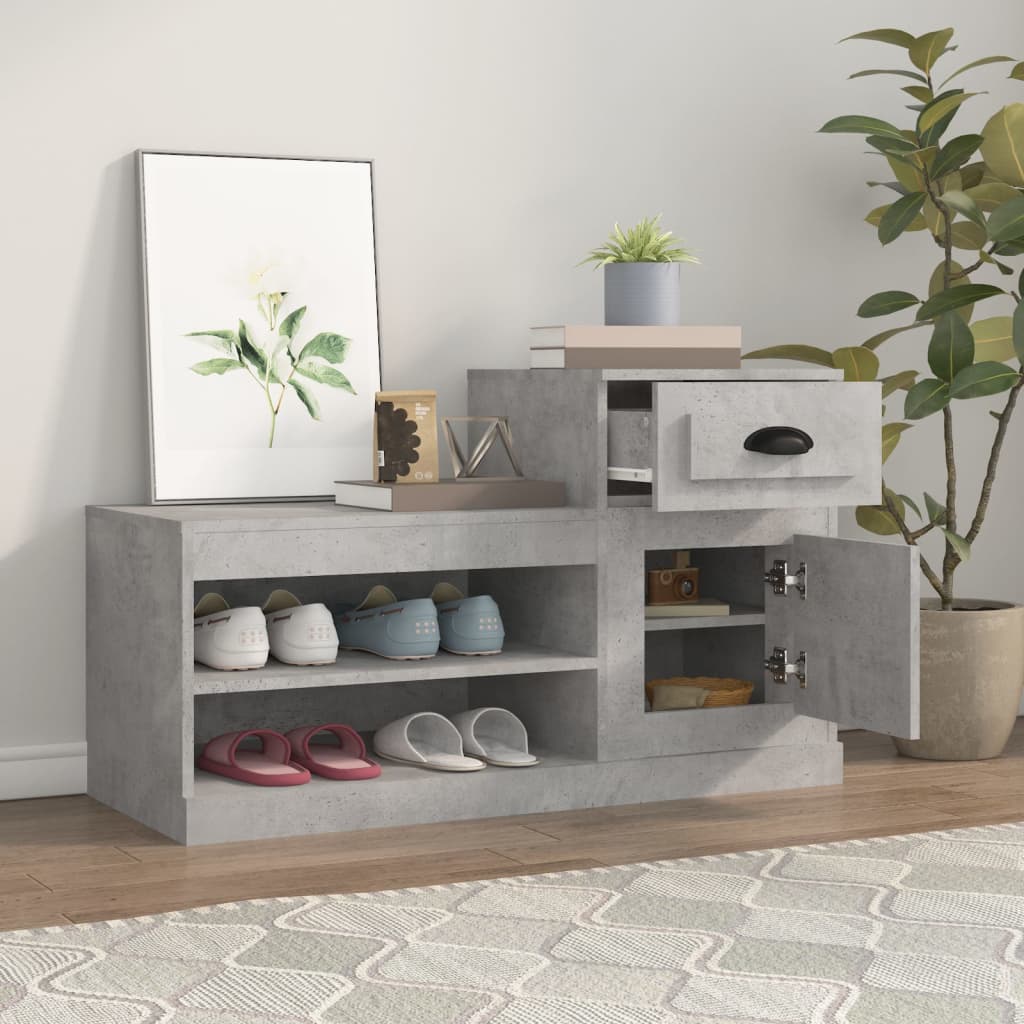 Vidaxl Cabinet da scarpe 100x42x60 cm Prezzo in legno a modifica