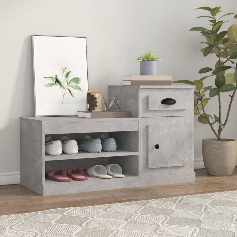 Gabinete de zapatos Vidaxl 100x42x60 cm Precio de concreto de madera editado