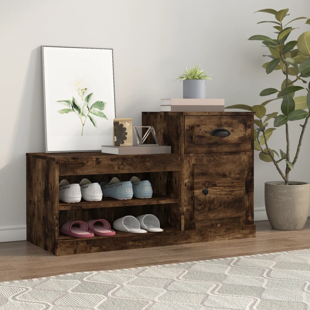 Vidaxl Cabinet da scarpe 100x42x60 cm Colore in legno di legno