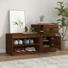 Vidaxl Cabinet da scarpe 100x42x60 cm Colore in rovere marrone in legno