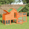 Vidaxl Chicken Coop 186.5x58.5x113 cm Pinna solido marrone