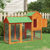 Vidaxl Chicken Coop 193x65x117 cm de pino sólido marrón