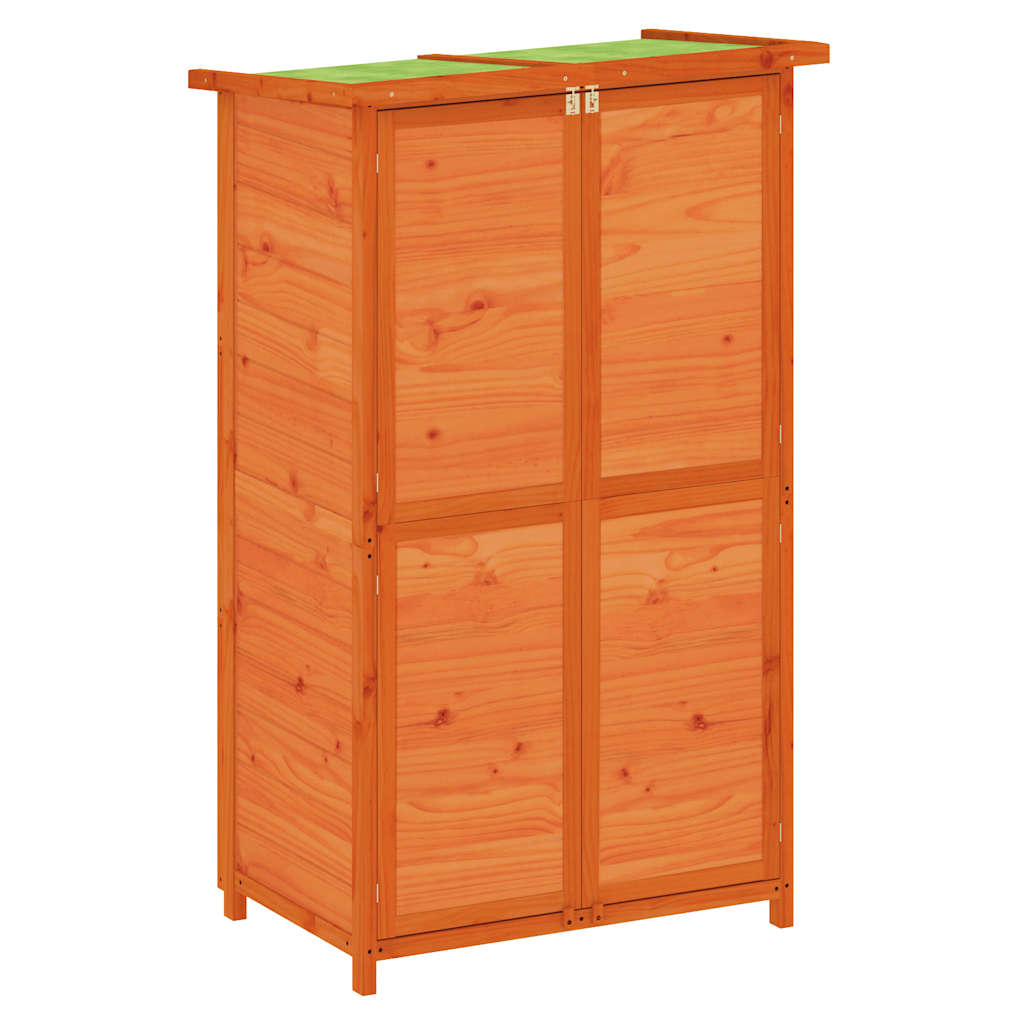 Vidaxl Garden capannone 83x57x140 cm Pinna solido marrone