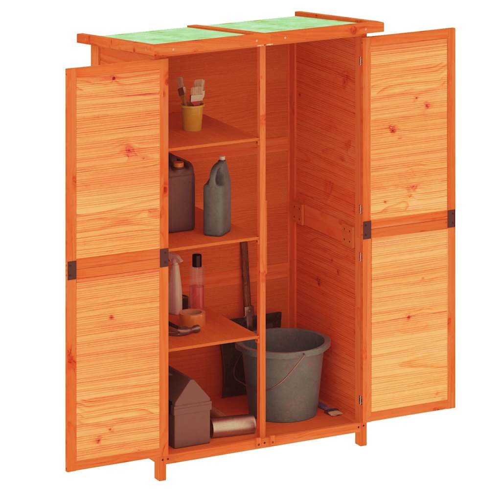 Vidaxl Garden capannone 83x57x140 cm Pinna solido marrone