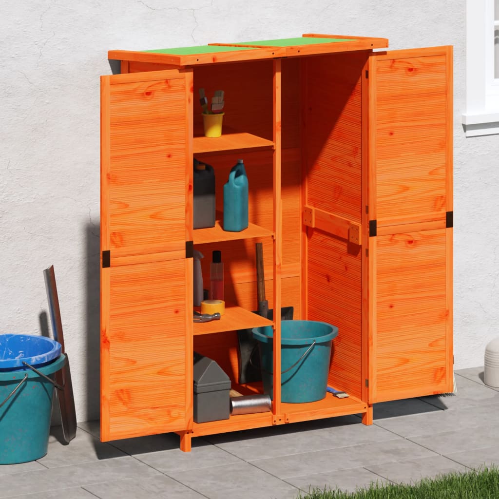 Vidaxl Garden capannone 83x57x140 cm Pinna solido marrone