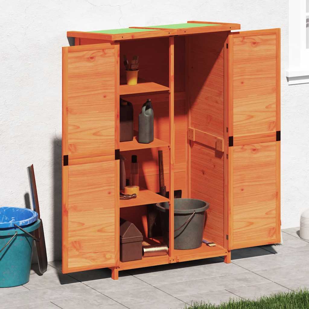 Vidaxl Garden capannone 83x57x140 cm Pinna solido marrone