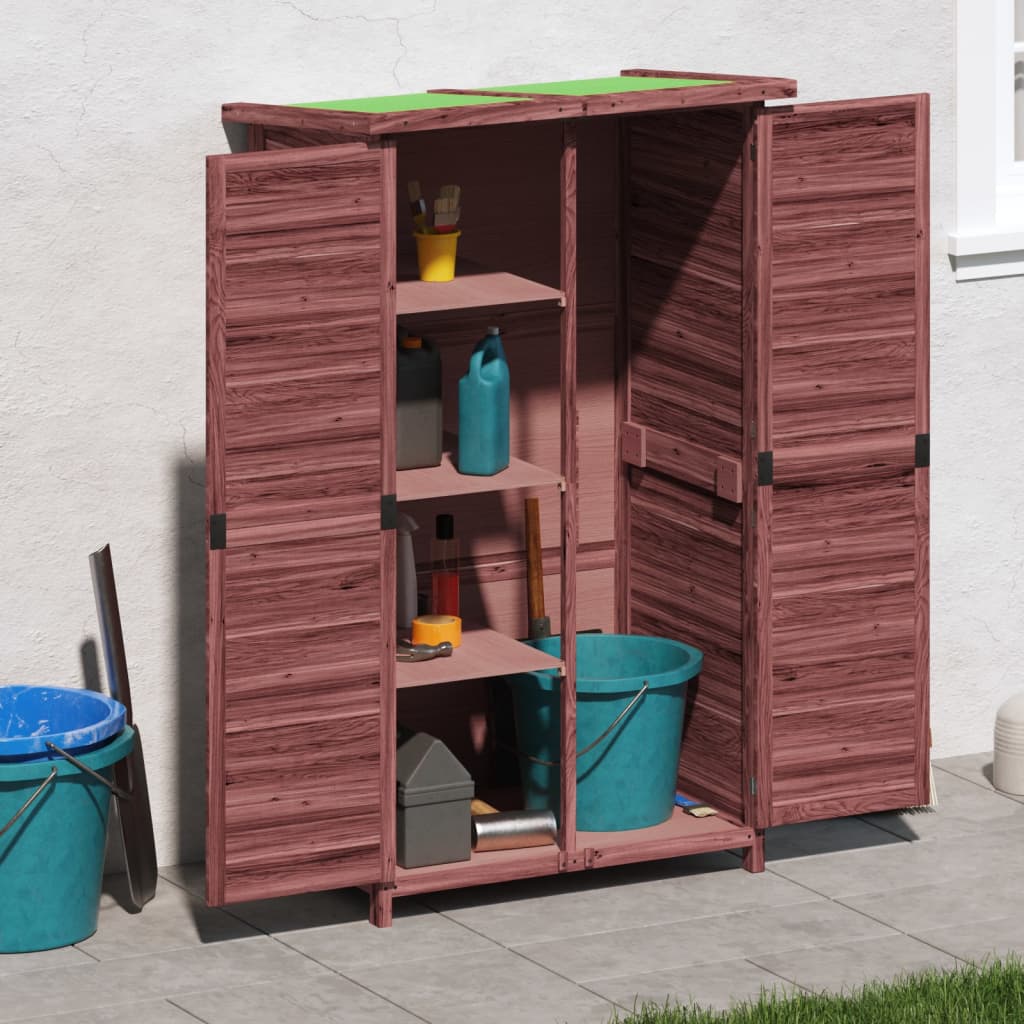 Vidaxl Garden Shed 83x57x140 cm PinE Solid Pine -colorato