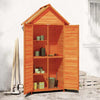 Vidaxl tuinschuur 89x52,5x175 cm massief grenenhout bruin