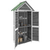 Vidaxl Garden Shed 89x52.5x175 cm de pino sólido gris