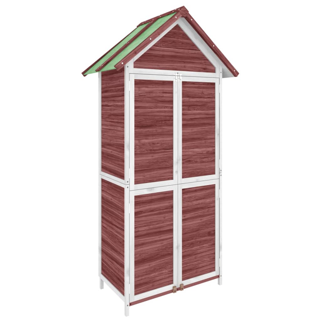 Vidaxl Garden Shed 89x52.5x175 cm MOCHA di pino solido