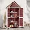 Vidaxl Garden Shed 89x52.5x175 cm MOCHA di pino solido