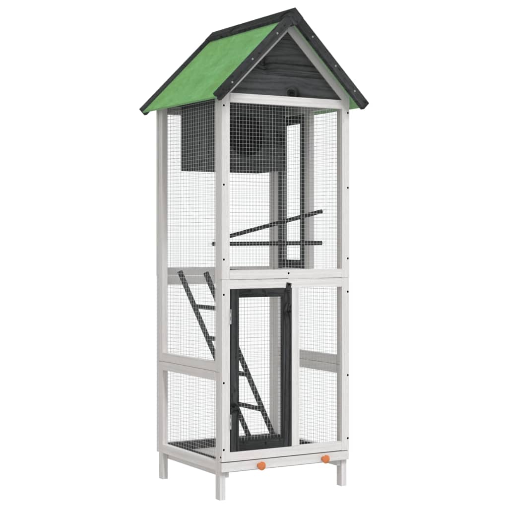 Vidaxl Aviary 60x58.5x160 cm Pinna solido
