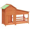 Vidaxl Dog Loft 143x60.5x109 cm Pinino solido Brown