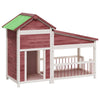 Vidaxl Dog Loft 143x60.5x109 cm PinE Solid Pino -colorato