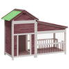 Vidaxl Dog Loft 143x60.5x109 cm Pine Solid Pine -Colored