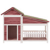 Vidaxl Dog Loft 143x60.5x109 cm PinE Solid Pino -colorato