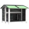 Vidaxl Dog Loft 96x87x80.5 cm Grigio a pino solido