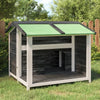 Vidaxl Dog Loft 96x87x80.5 cm Grigio a pino solido