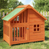Vidaxl Dog Loft 96x60.5x87 cm Pine Solid Brown