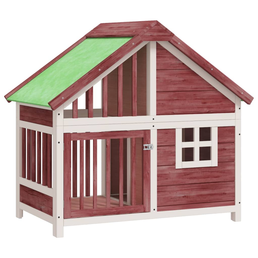 Vidaxl Dog Loft 96x60.5x87 cm PinE Solid Pine -Colored