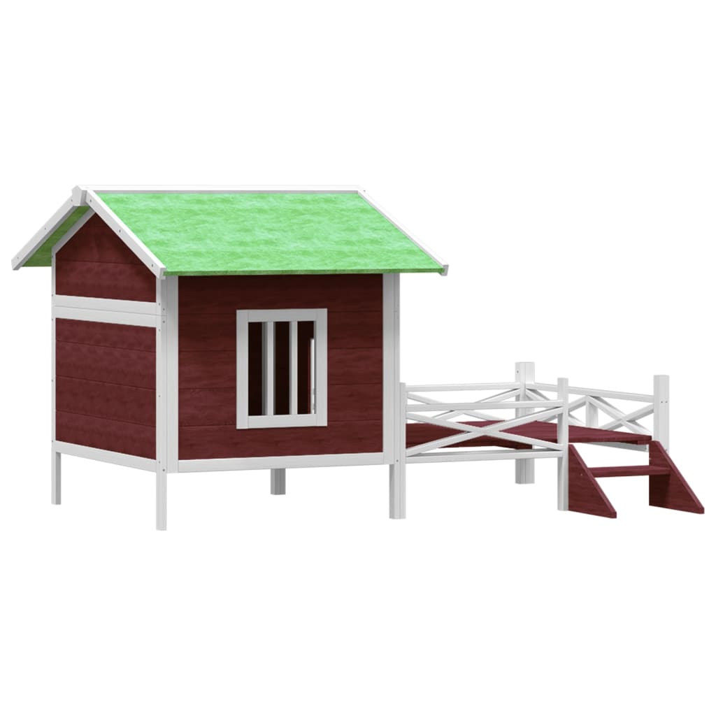 Vidaxl Dog Loft 159x120x88,5 cm Pince solido BAUGER -COLARE